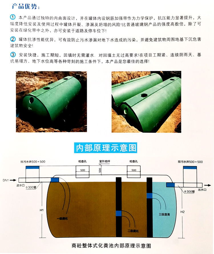 玛沁玻璃钢化粪池
